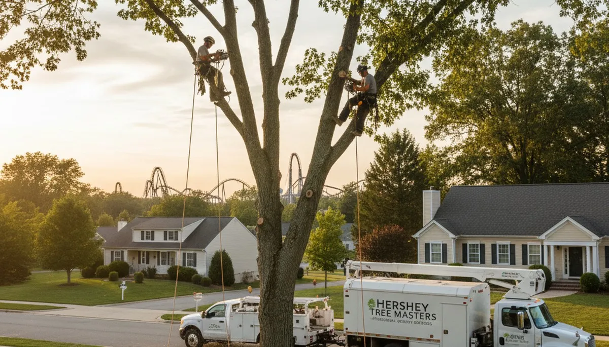 Professional tree removal service in Harrisburg PA safely clearing trees and debris