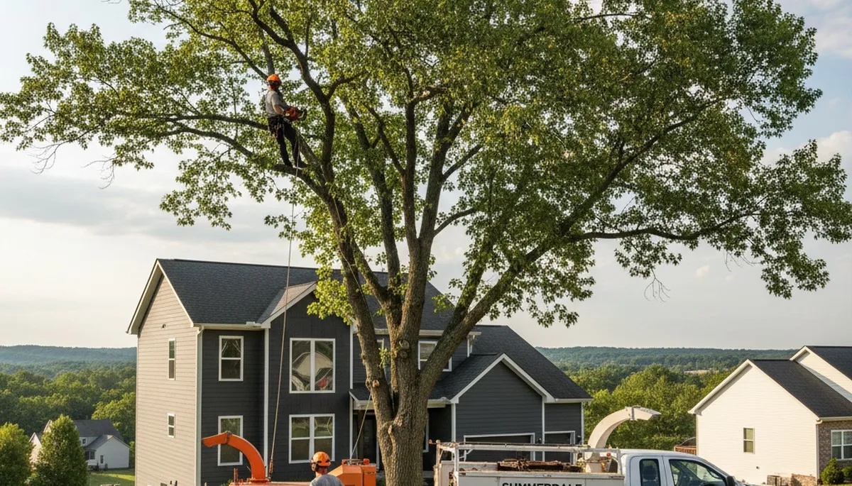 Professional tree removal service in Harrisburg PA safely clearing trees and debris