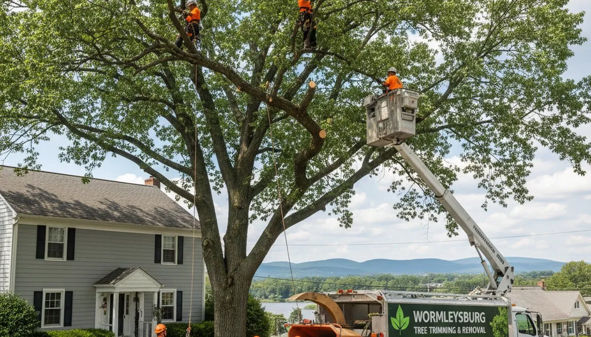 Professional tree removal service equipment in Harrisburg PA by local arborists